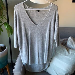 Express light gray slouchy sweater size xs